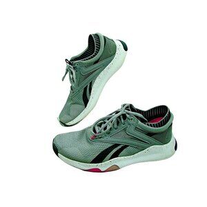 Womens Reebok HIIT FV6636 Gray Low Top Running Comfort Sock Shoes Low Top Size 8